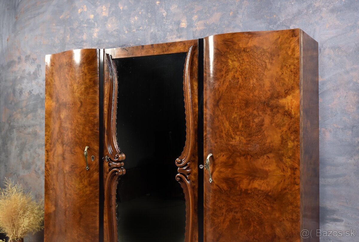 Starožitná Skriňa- ART DECO 1930 po renovácii - 5