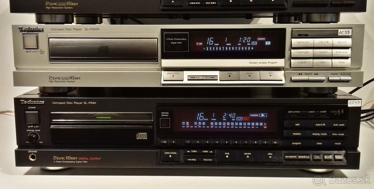 Seria CD prehravac TECHNICS vzacne modely velky display= Cd1 - 5