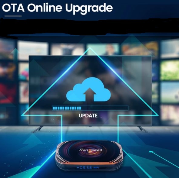 Predám TV Box Android 11 Transpeed 4/64GB 8K S905X4 1000M - 5