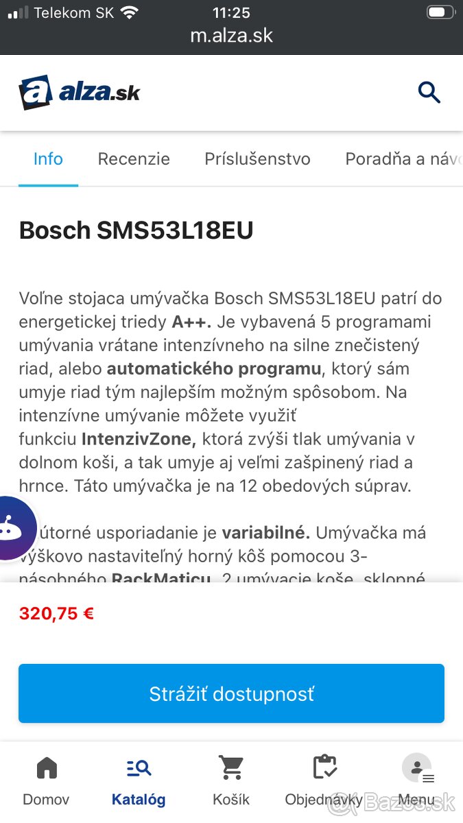 Predám umývačku riadu Bosch - 5