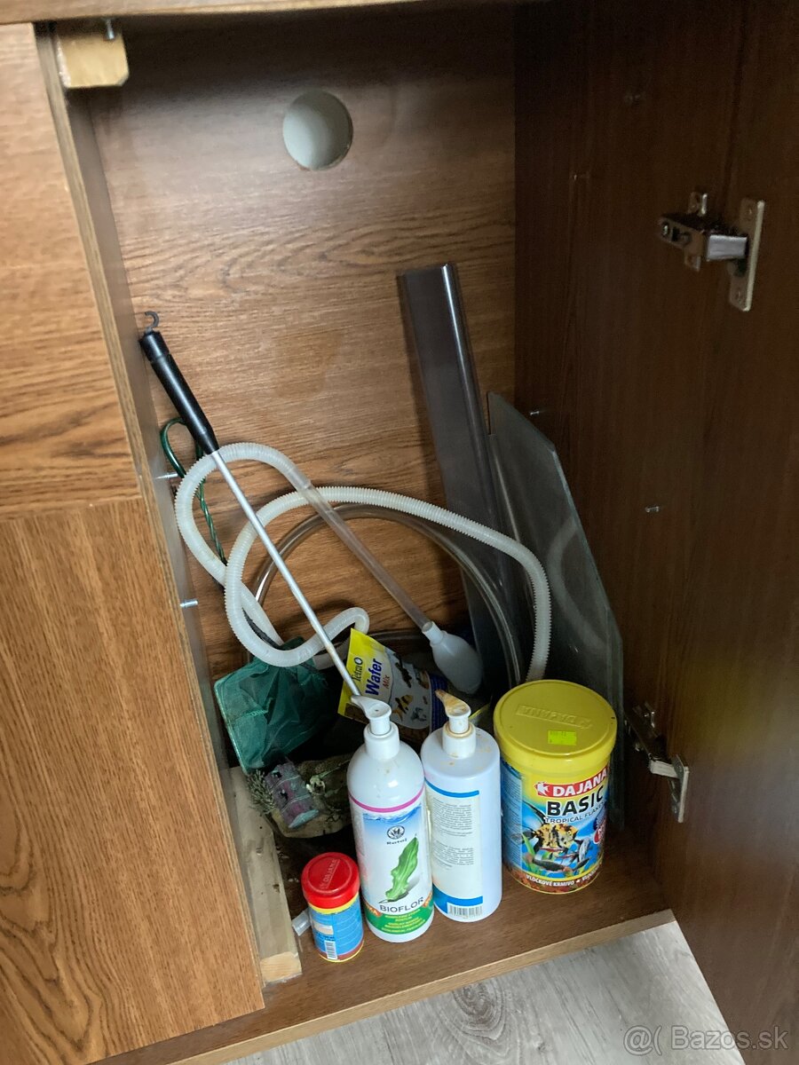 Akvarium komplet so skrinkou a prislusenstvom - 5