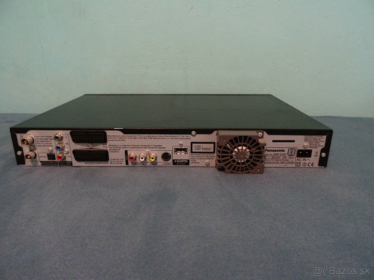 DVD rekordér Panasonic DMR-EH67 - 250 GB HDD - HDMI- DV IN - 5
