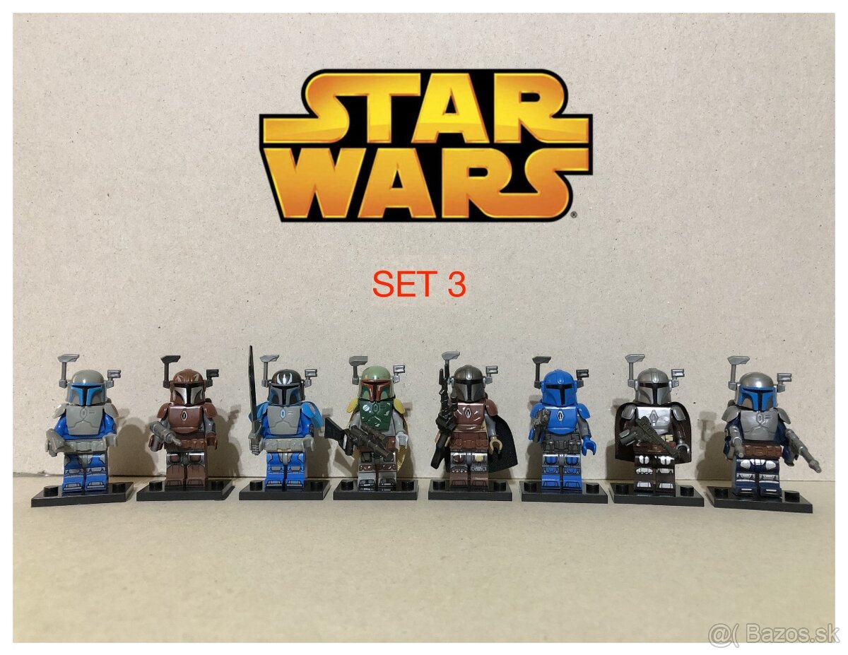 Rôzne figúrky Star Wars 1 (8ks) - typ lego - nové - 5