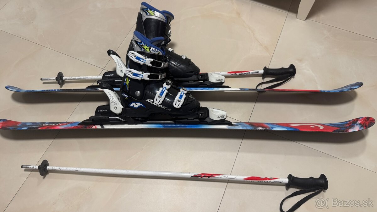 Detské freestyle lyže 127cm komplet set - 5