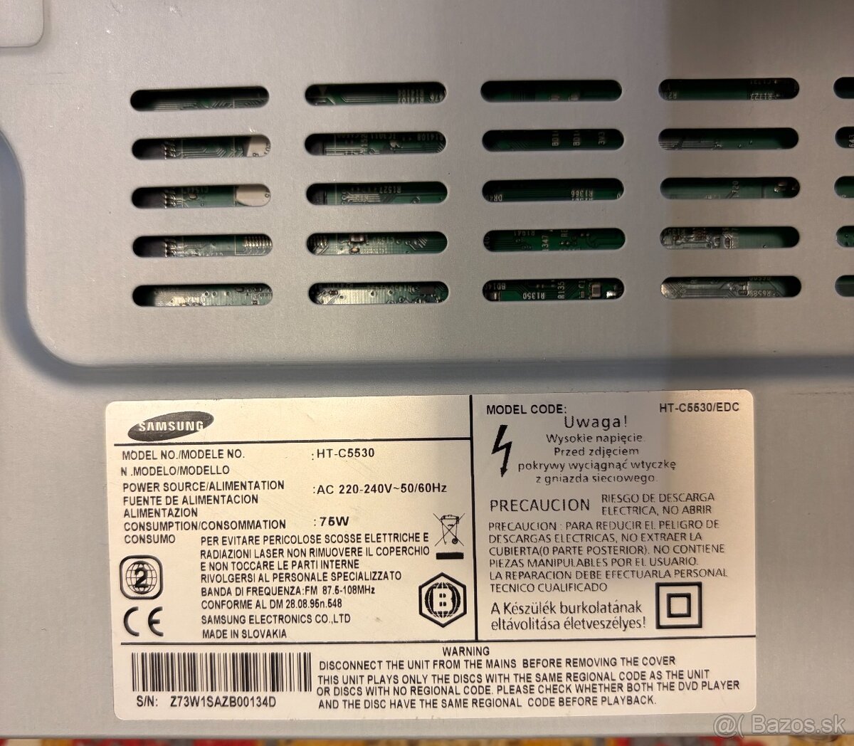 Predám domáce kino Samsung HT-C5530 Blue-ray - 5