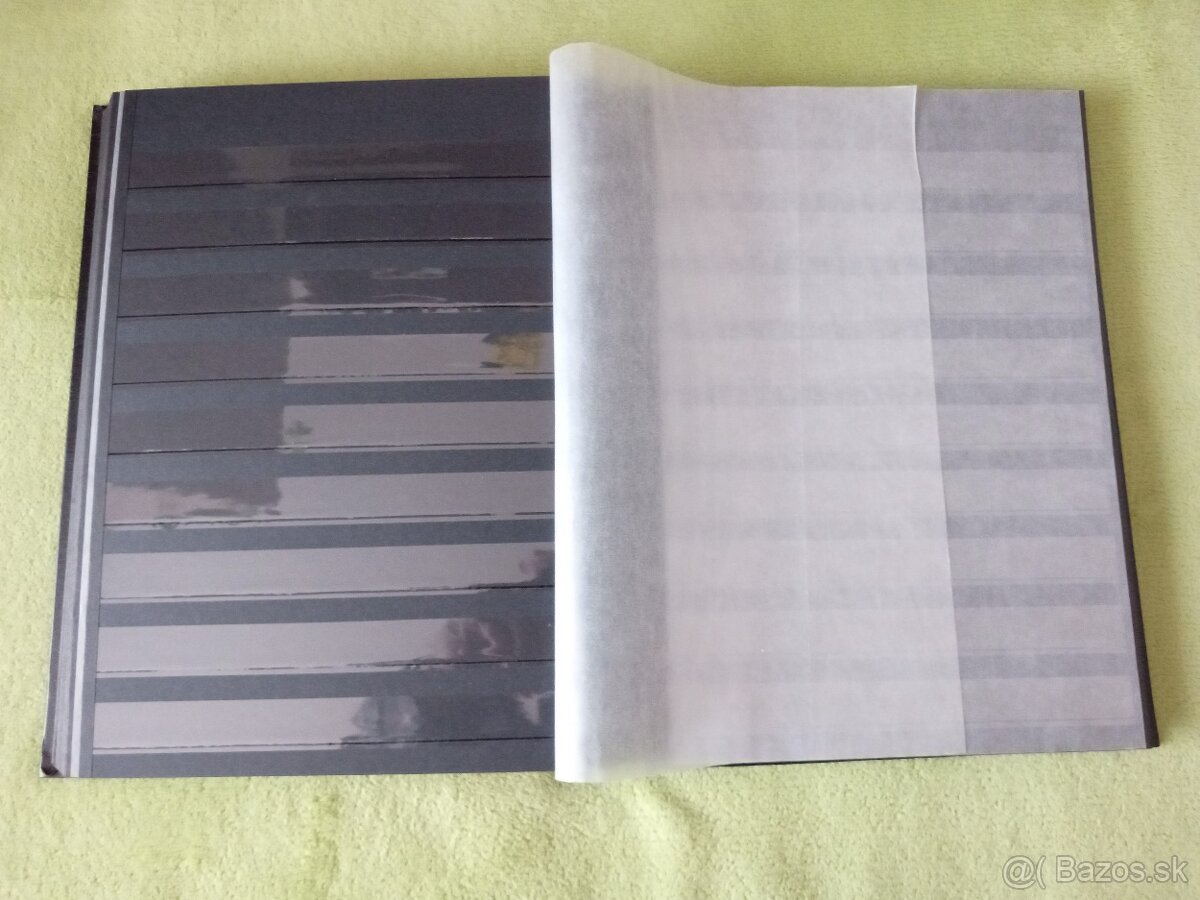 Album na poštové známky A4 - 60 stranový, čierny - 5