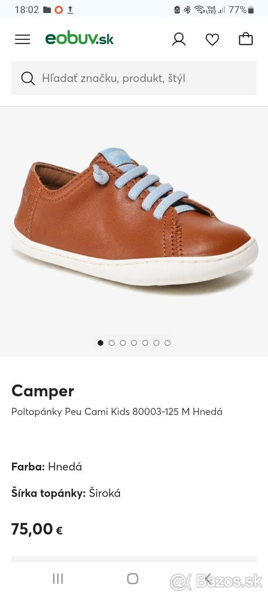 Detské topánky Camper barefoot veľ. 35 - 5
