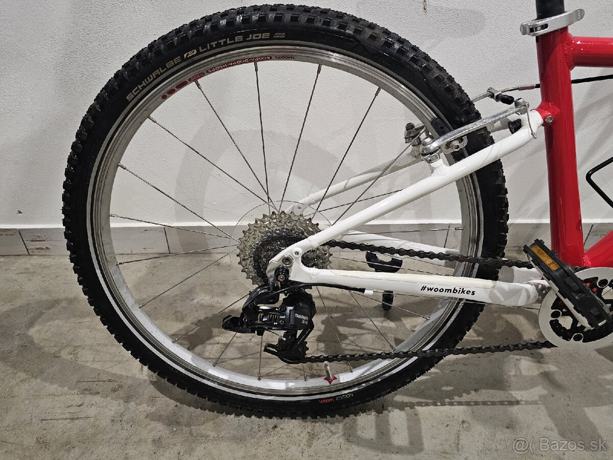 Woom 5 červenej farby - detský bicykel - 5