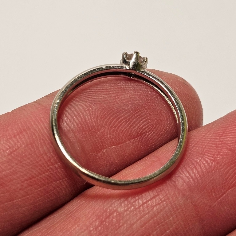 14k zlatý prsteň 0,20ct 💥💥💥 - 5