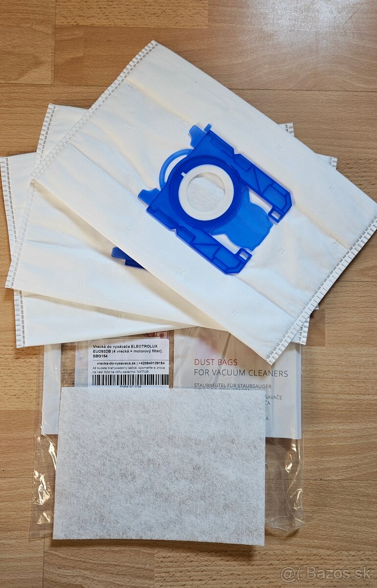 Vrecká do vysávača Electrolux EUO93DB + motorový filter - 5