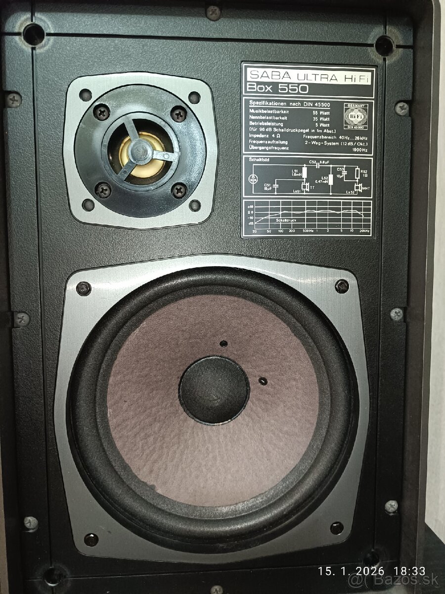 SABA ULTRA HIFI BOX 550...1978-1980 - 5