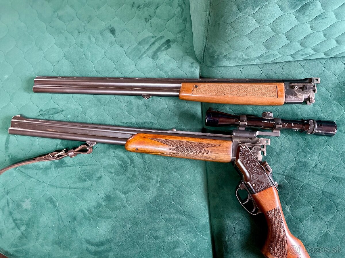 Predám brokovú kozlicu ZH 124 kaliber 7/57R+ br. hlaveň 321 - 5