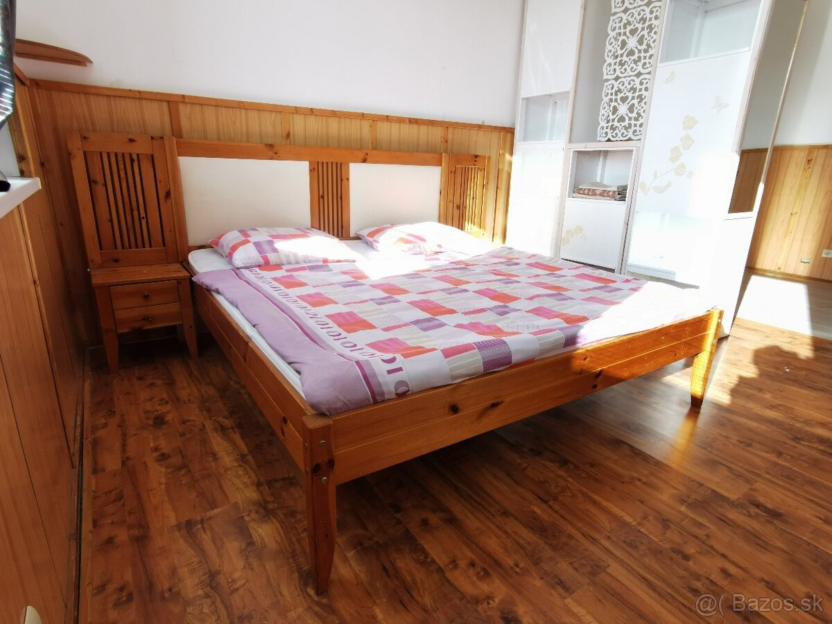 Manželská posteľ z masívu – komplet set - 5