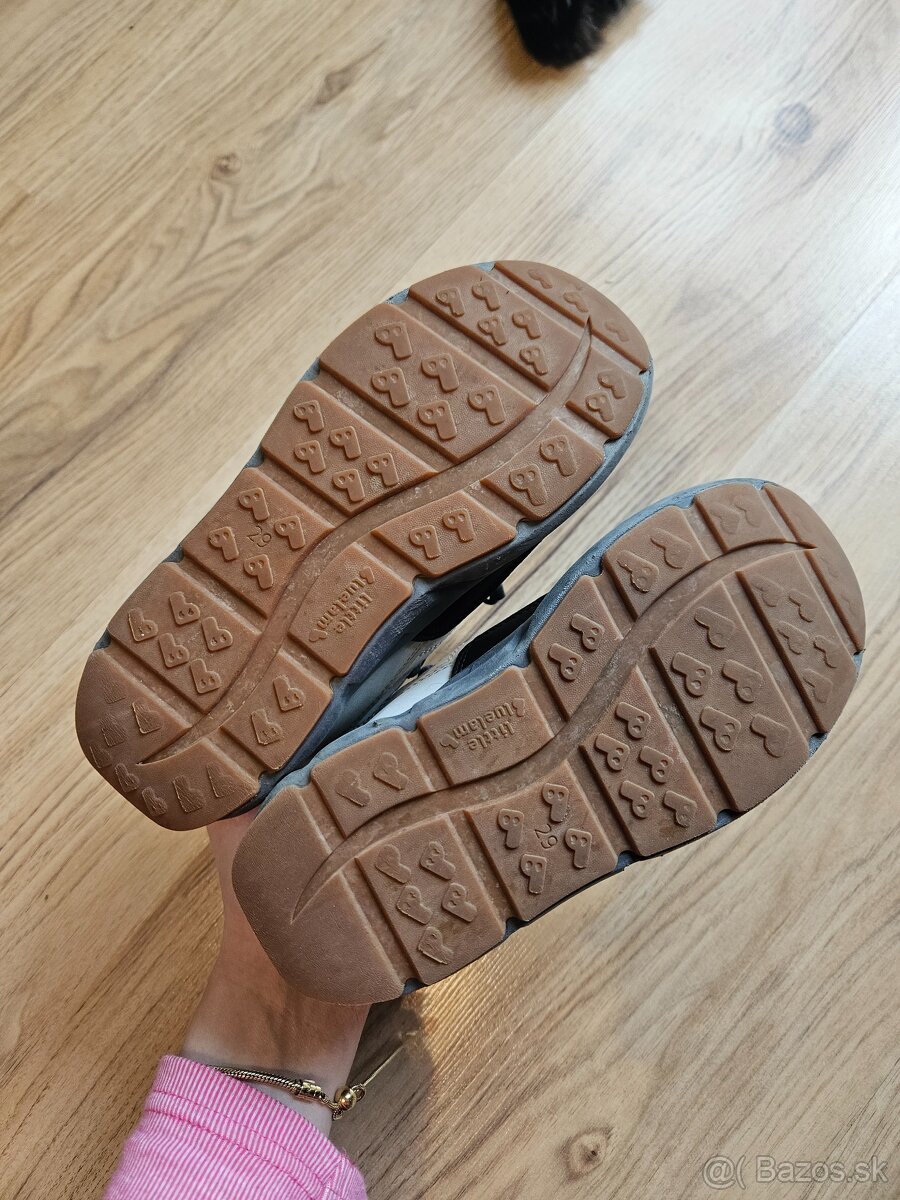 Zateplene topanky little blue lamb - 5