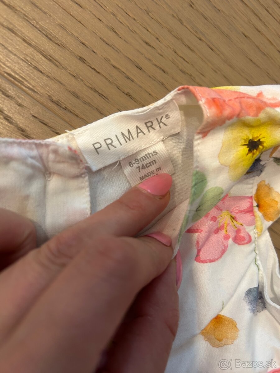 Slávnostné letné šaty pre dvojičky s čelenkou č.74 - 5