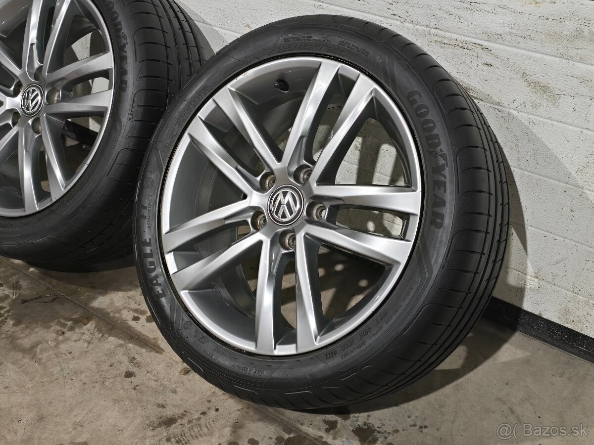 Letná Sada Volkswagen Dartford +Zánovné Letné 225/45 R17 - 5