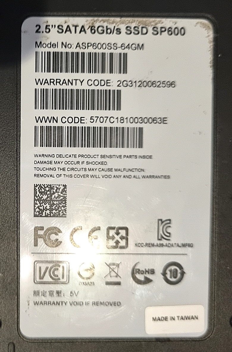 5x SSD disk - použité - 5