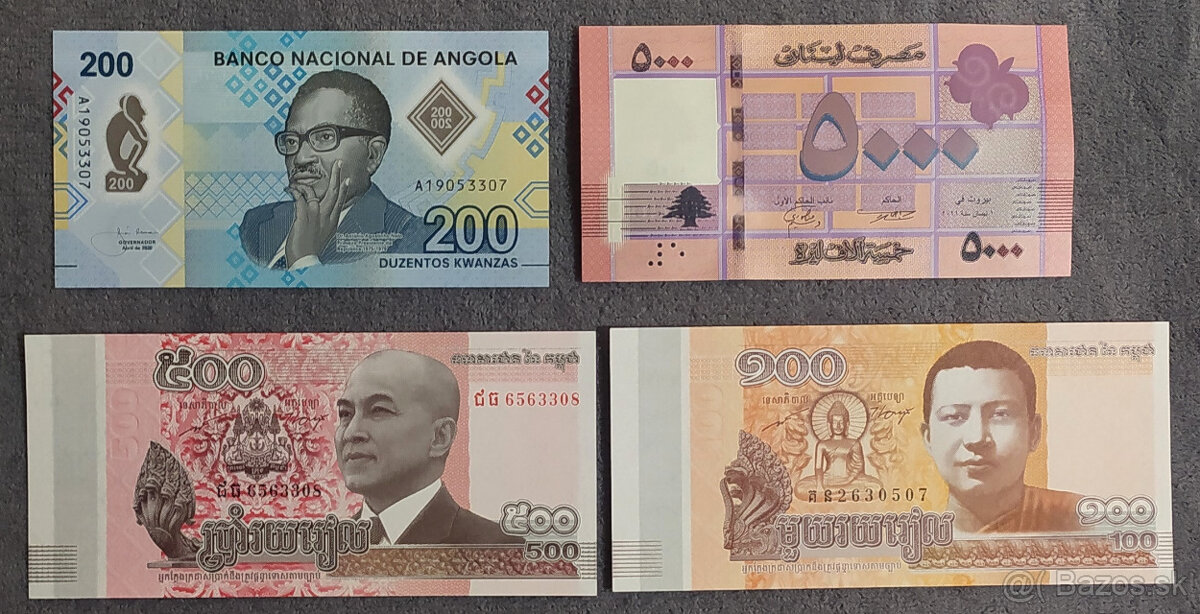 Bankovky svet UNC 1 - 5