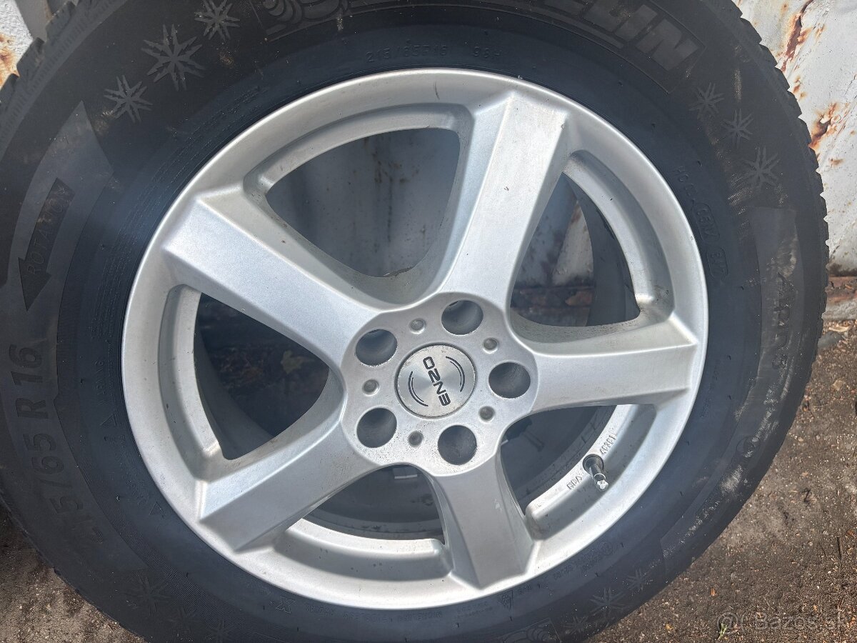 alu enzo 6,5x16 et 33 5x112+215/65 r 16 michelin a5 - 5