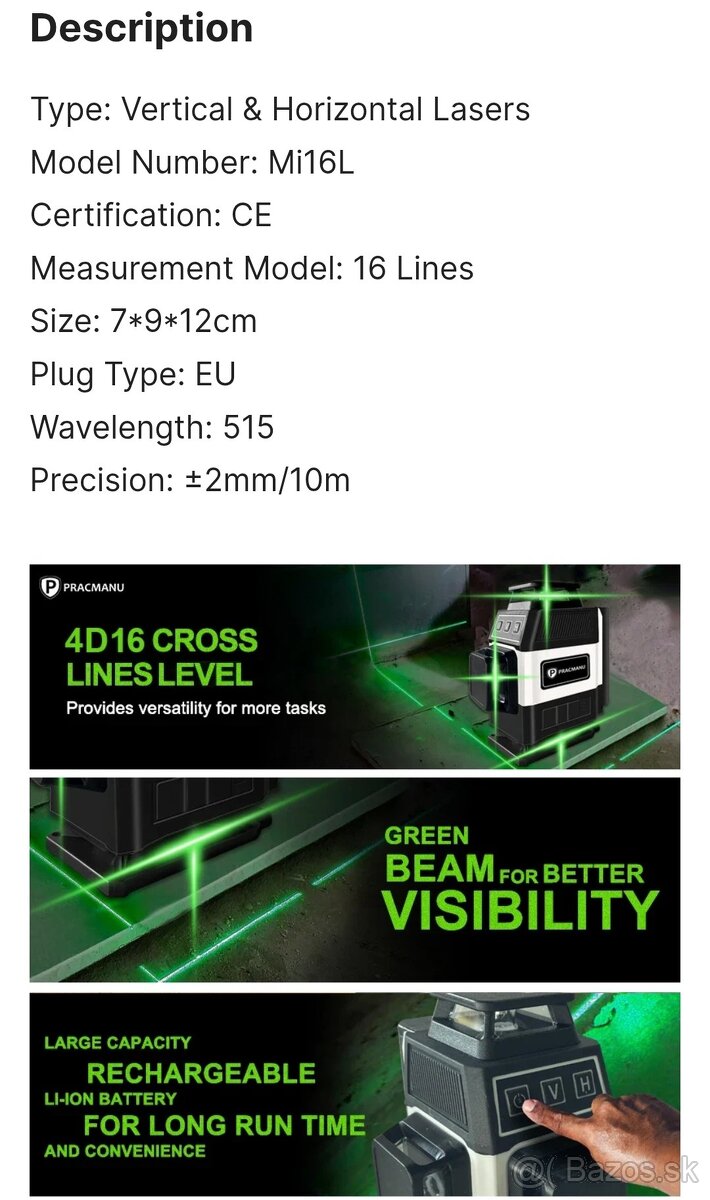 Samonivelačny laser - 5
