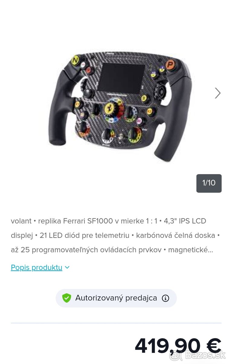 Sim racing set: Thrustmaster SF1000 + T-LCM + NLR GT Lite - 5