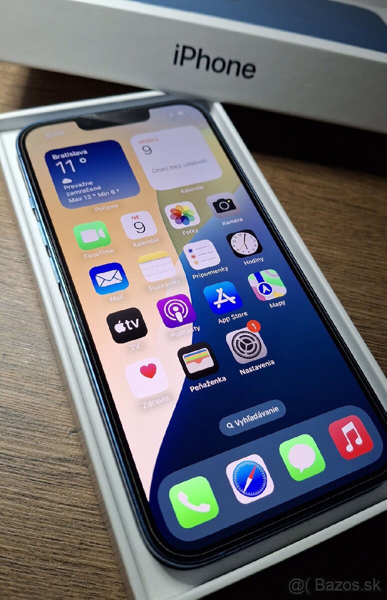 Iphone 13 Blue 128GB, AKO NOVÝ, NOVÁ BAT.100% - 5
