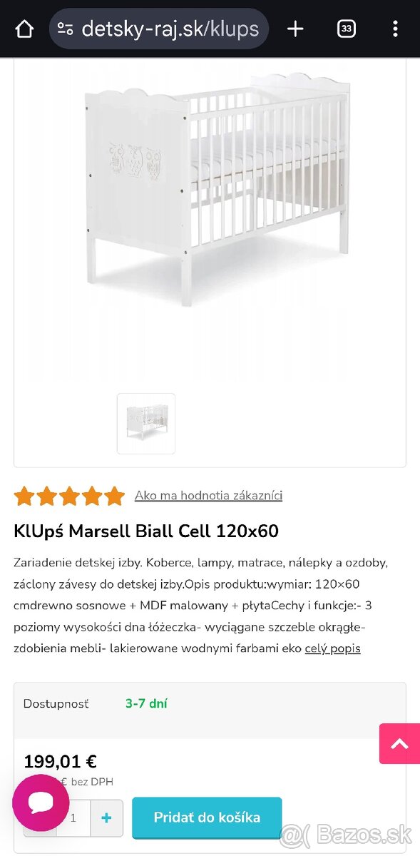 Detská postieľka Klups Marsell - 5