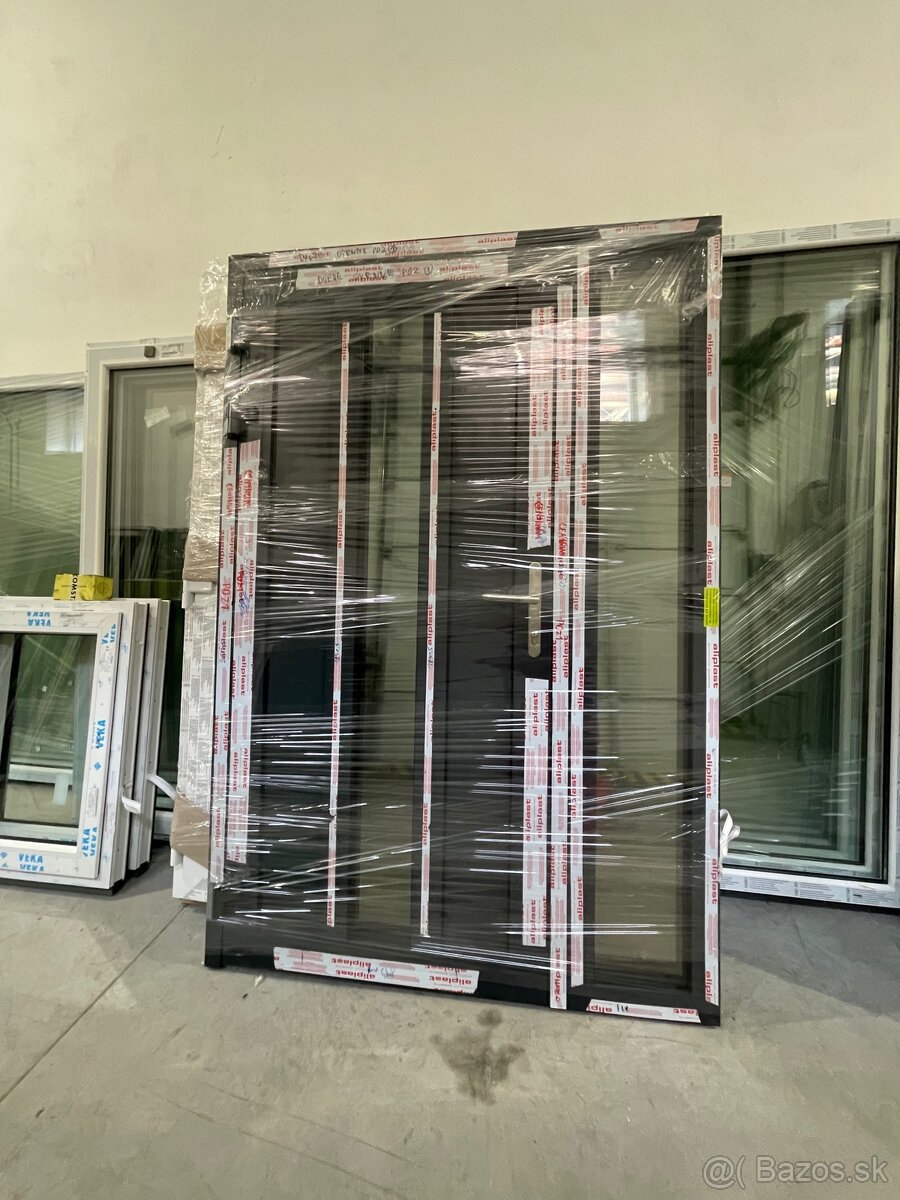 Hliníkové vchodové dvere, anthrazit,nové,top kvalita - 5