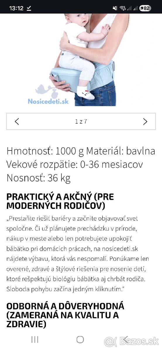 Ergonomický nosič pre dieťa - 5