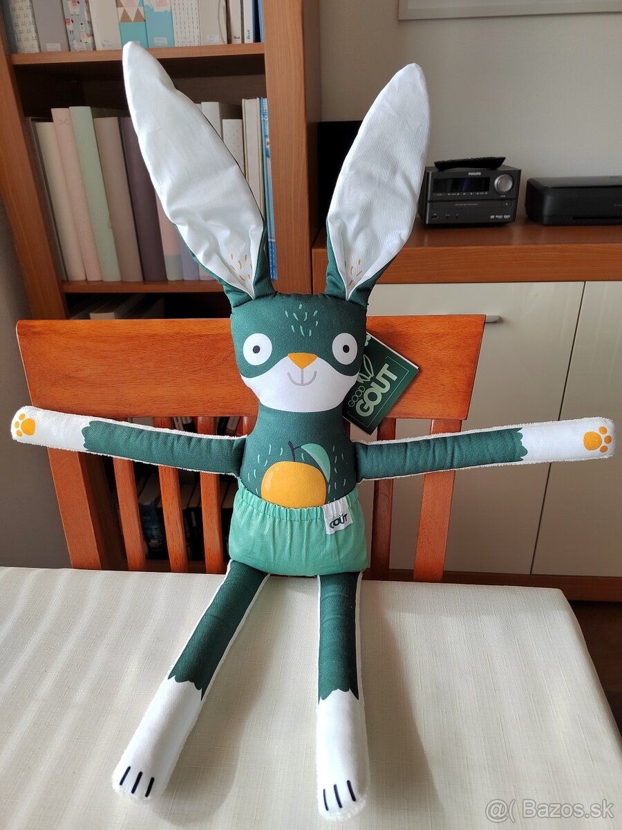 Látkové zajačiky ABABU - 2ks - NOVÉ - 5