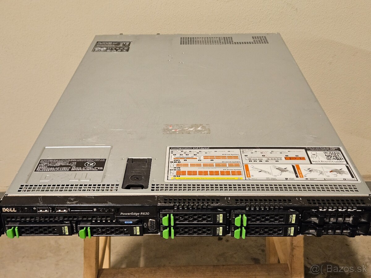 DELL PowerEdge R630 - Intel XEON E5-2643 v4, 128 GB, 1.8 TB - 5