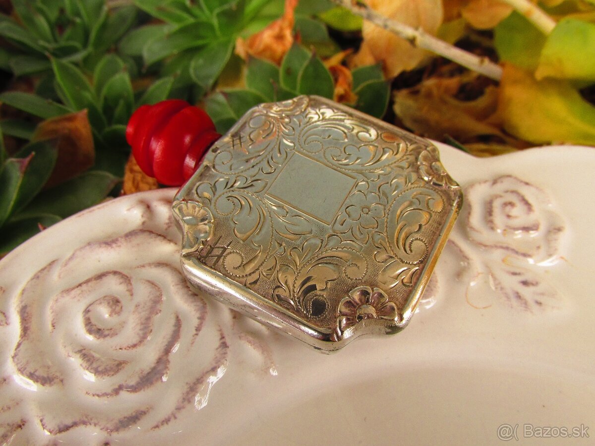 Starý strieborný flakón, Ag 800 - 5