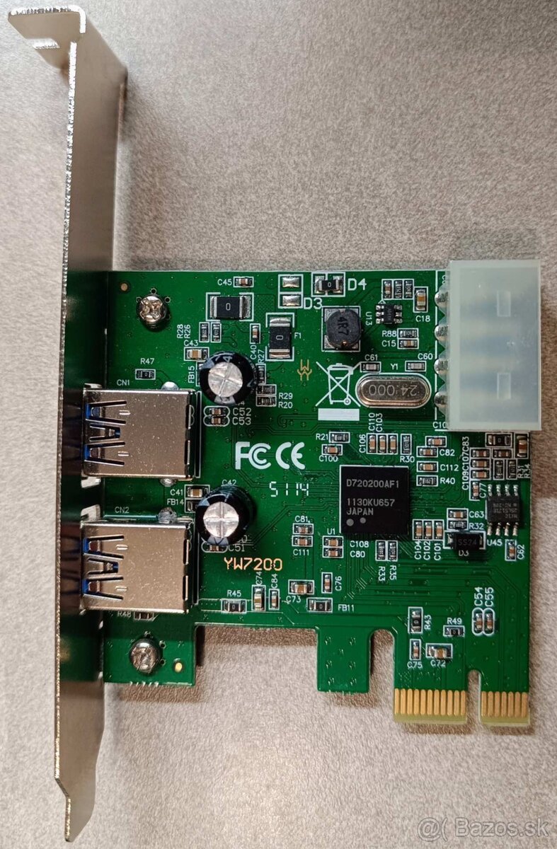✔️ PCIe Karta 2x USB 3.0 - 5