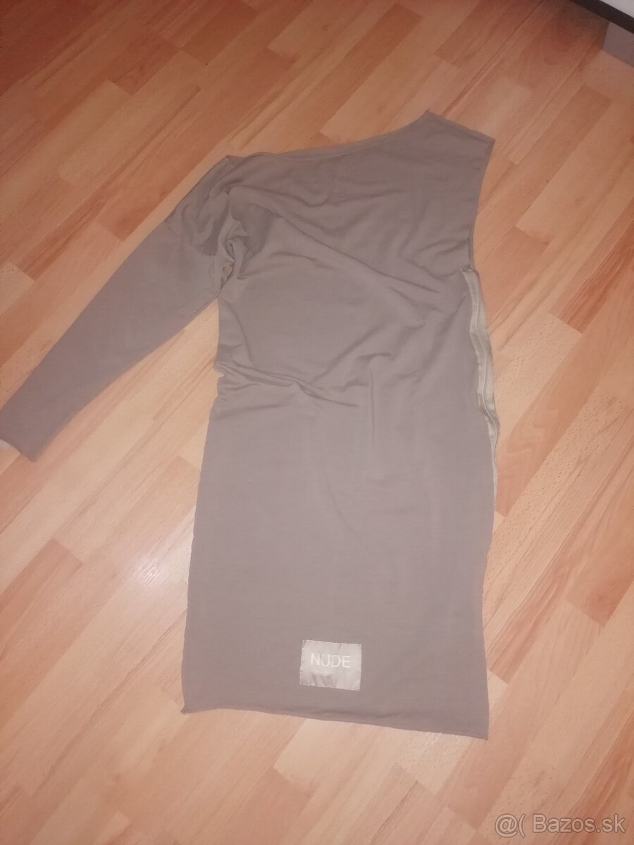 Kura collection šaty nude dress - 5