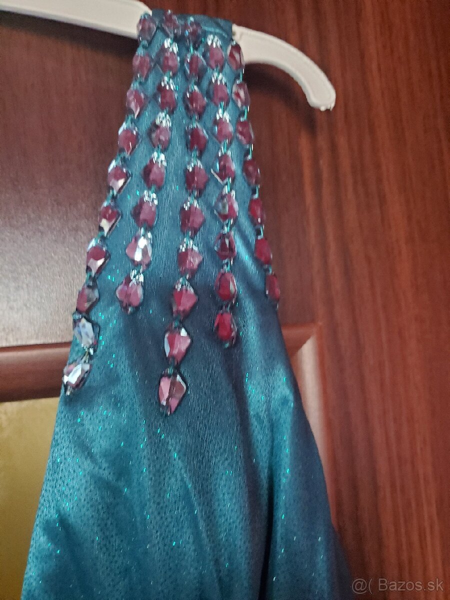 Smaragdove spolocenske saty - 5