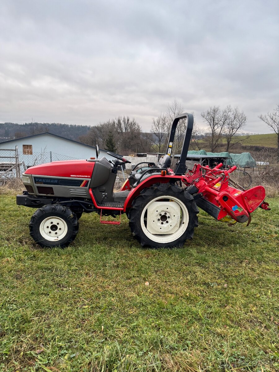 japonský malotraktor YANMAR F210 s rotavátorom - 5