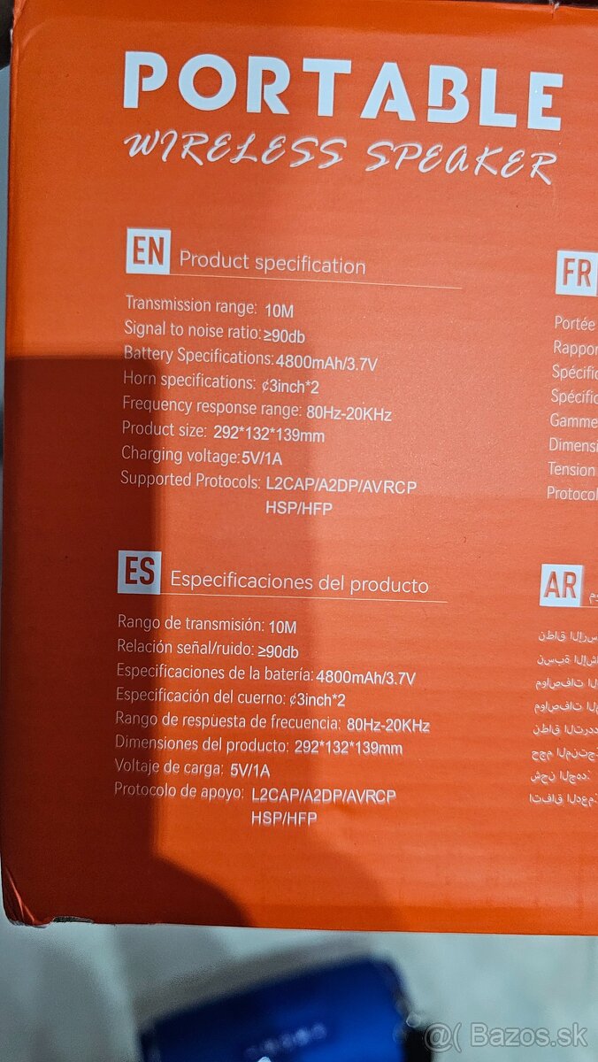 Bluetooth reproduktor - 5