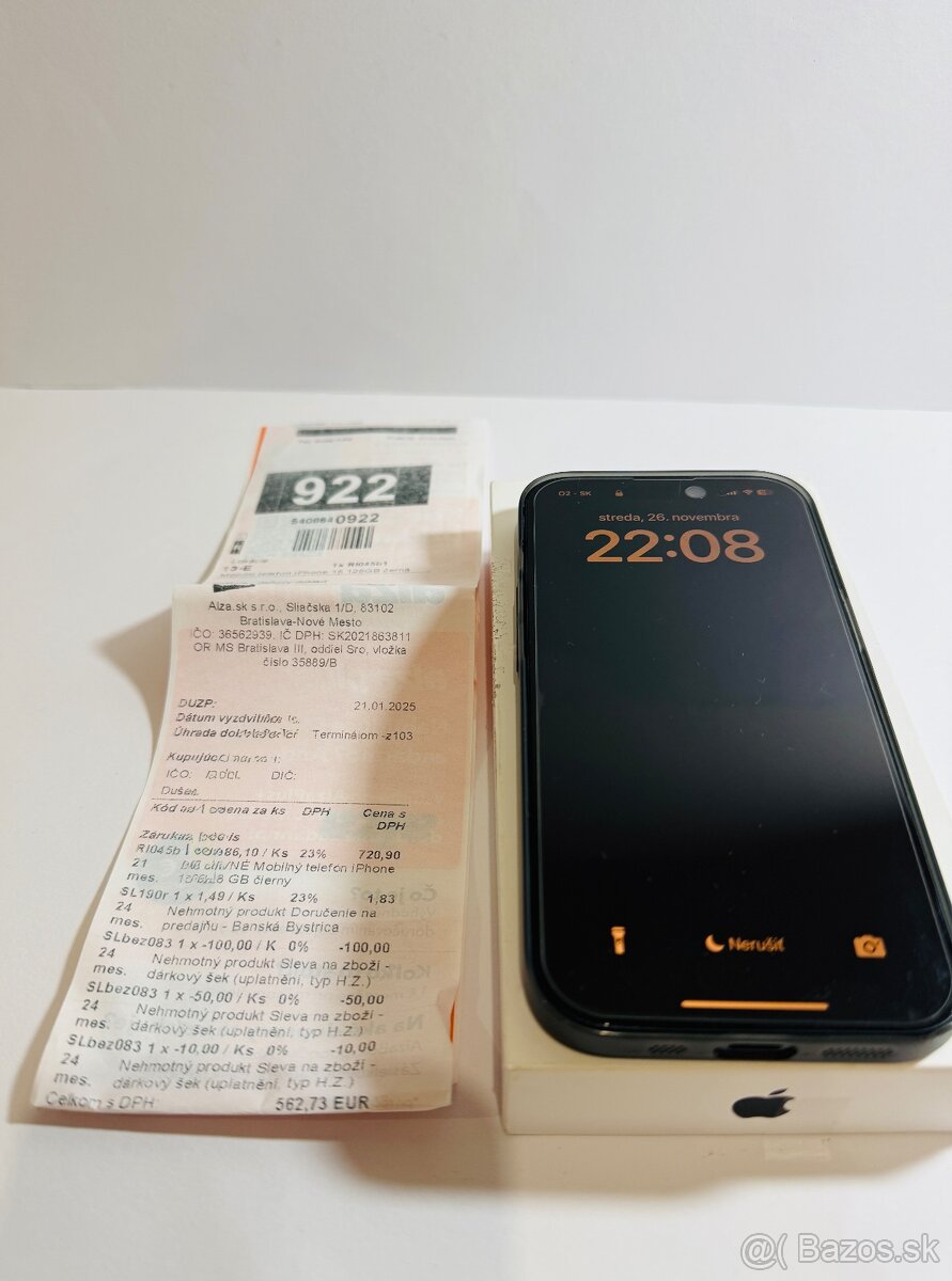 iPhone 15 128 GB Black – TOP stav, 100 % batéria, Alza + App - 5