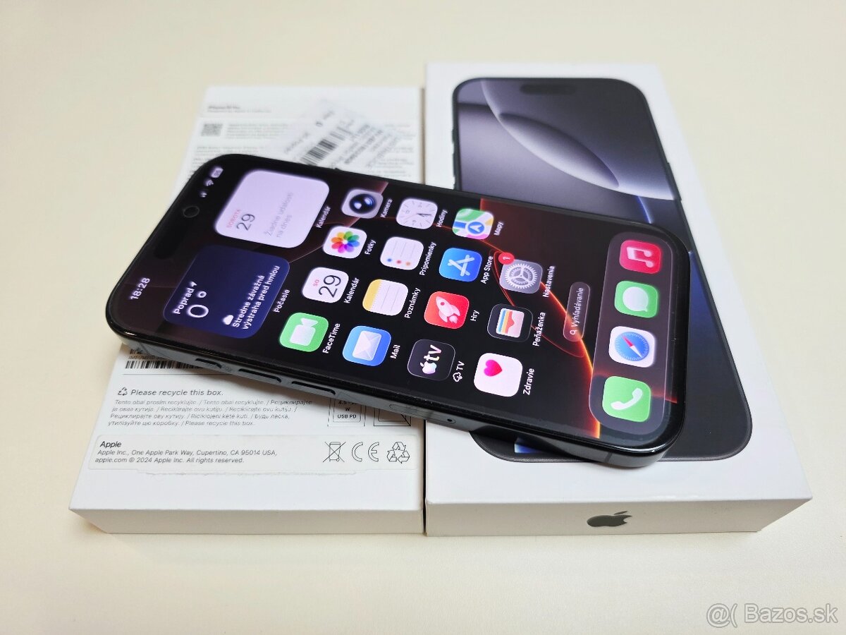 Apple iphone 16 PRO 128GB ,TOP STAV,ZÁRUKA,BATERKA 100% - 5