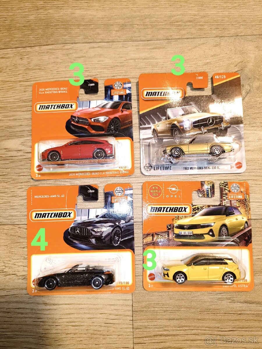Autíčka Hotwheels Nemecké - 5