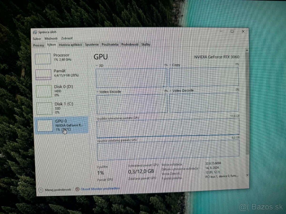 Herné PCčko Intel i5-10400F/ RTX 3060/ 16GB/ 500gb NvMe - 5