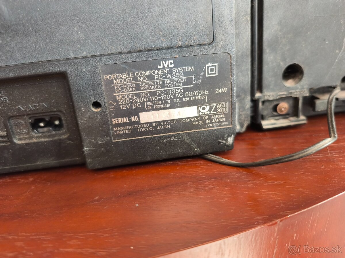 Radio s dvojkazetakom JVC - 5