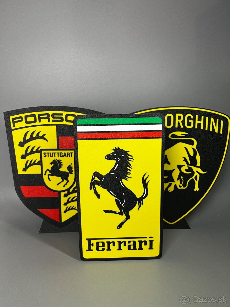 Ferrari LED logo lampa - 5
