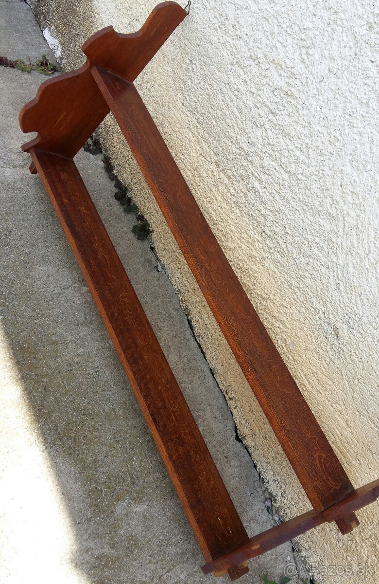 Drevené retro police - 5