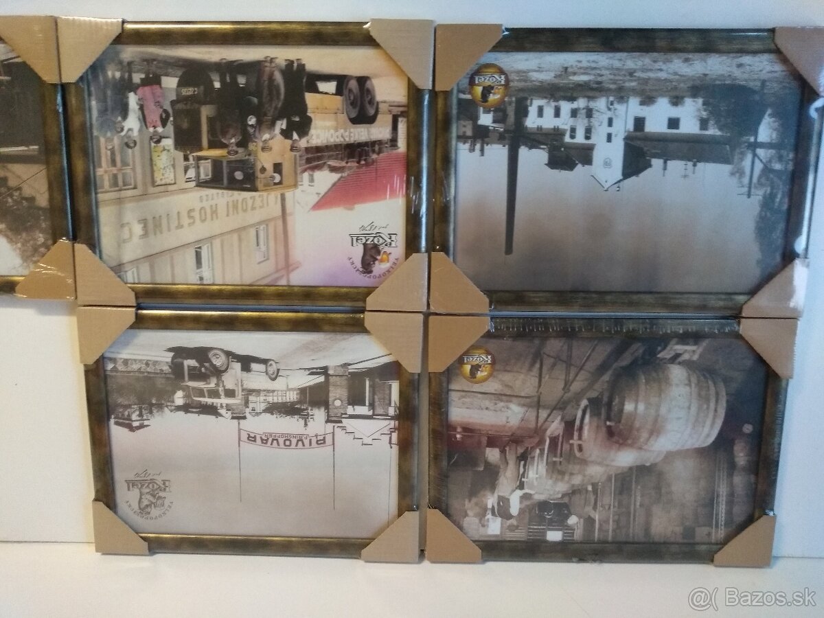 Historické fotografie -rámy so sklom nové - 5