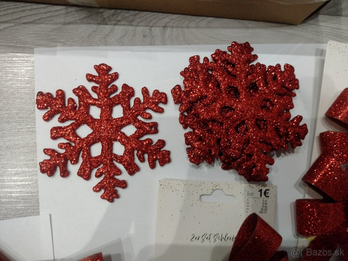 Vianočné ozdoby ČERVENÉ - 5