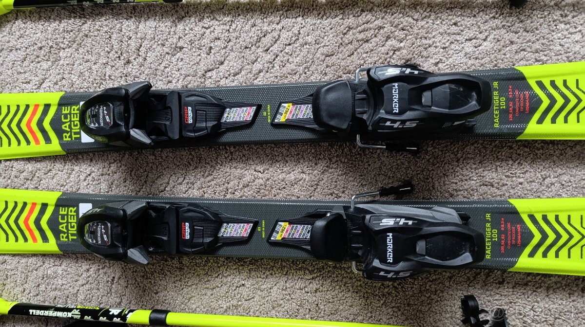 Detské lyže 100cm+paličky - 5