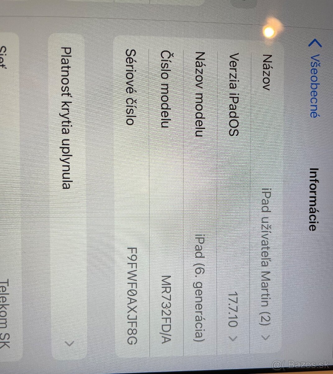 Apple iPad 6.gen Wi-Fi + Cellular 128GB Silver - 5