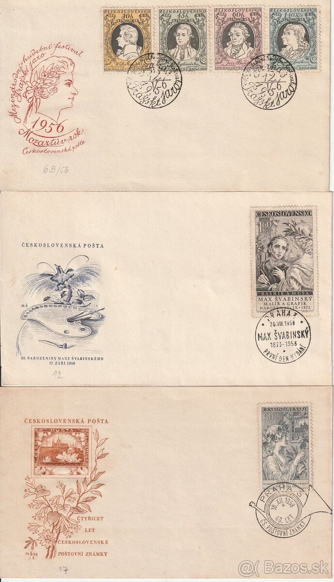 Príležitostné obálky Československo - 5