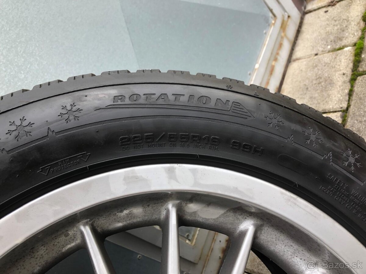 BMW e39 zimna sada 225/55 R16 pneu na elektronoch - 5